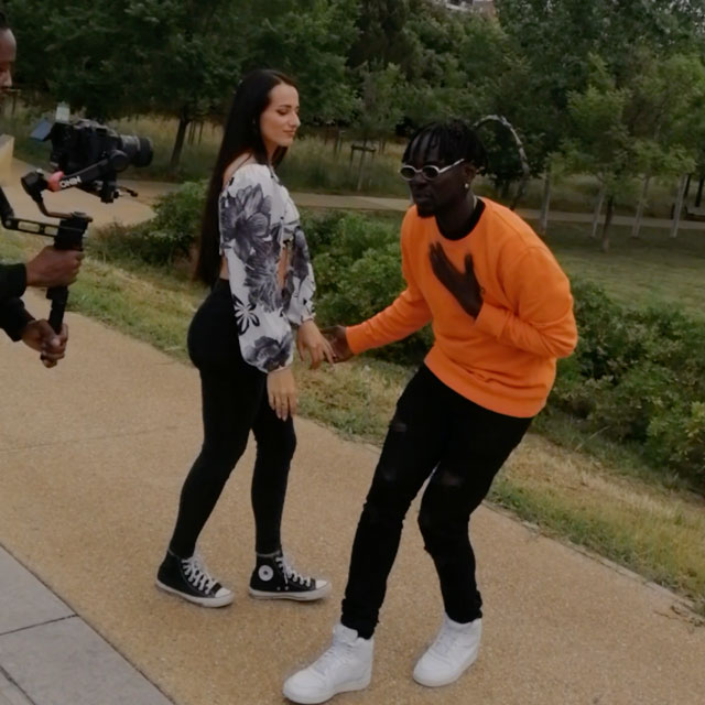 Blvckz en tournage à Montpellier produit par Zaykin Music
